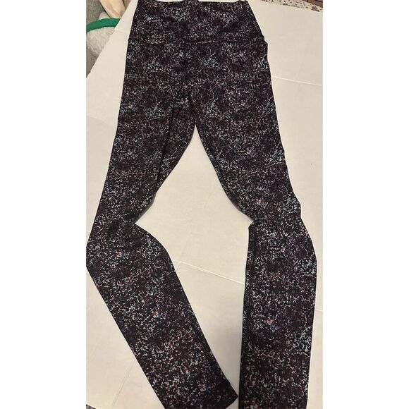 Lululemon Wunder Under Pant Women's Size 4 Blue High-Rise Leggings - Picture 5 of 5